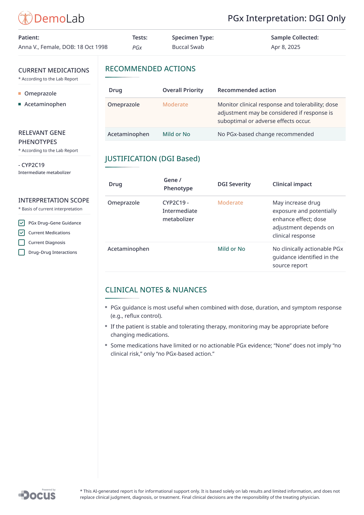 Pharmacogenomics Tests